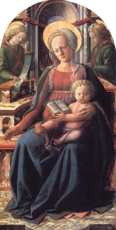  Madonna and Child Enthroned with Two Angels